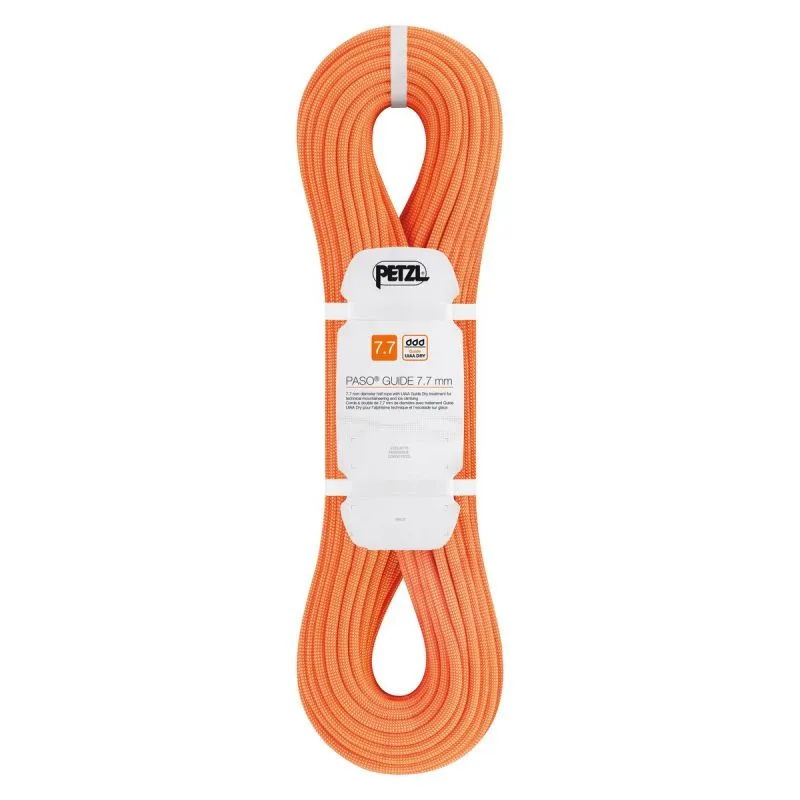 Cuerda doble PETZL Paso Guía 7,7MM (NARANJA) 60M
