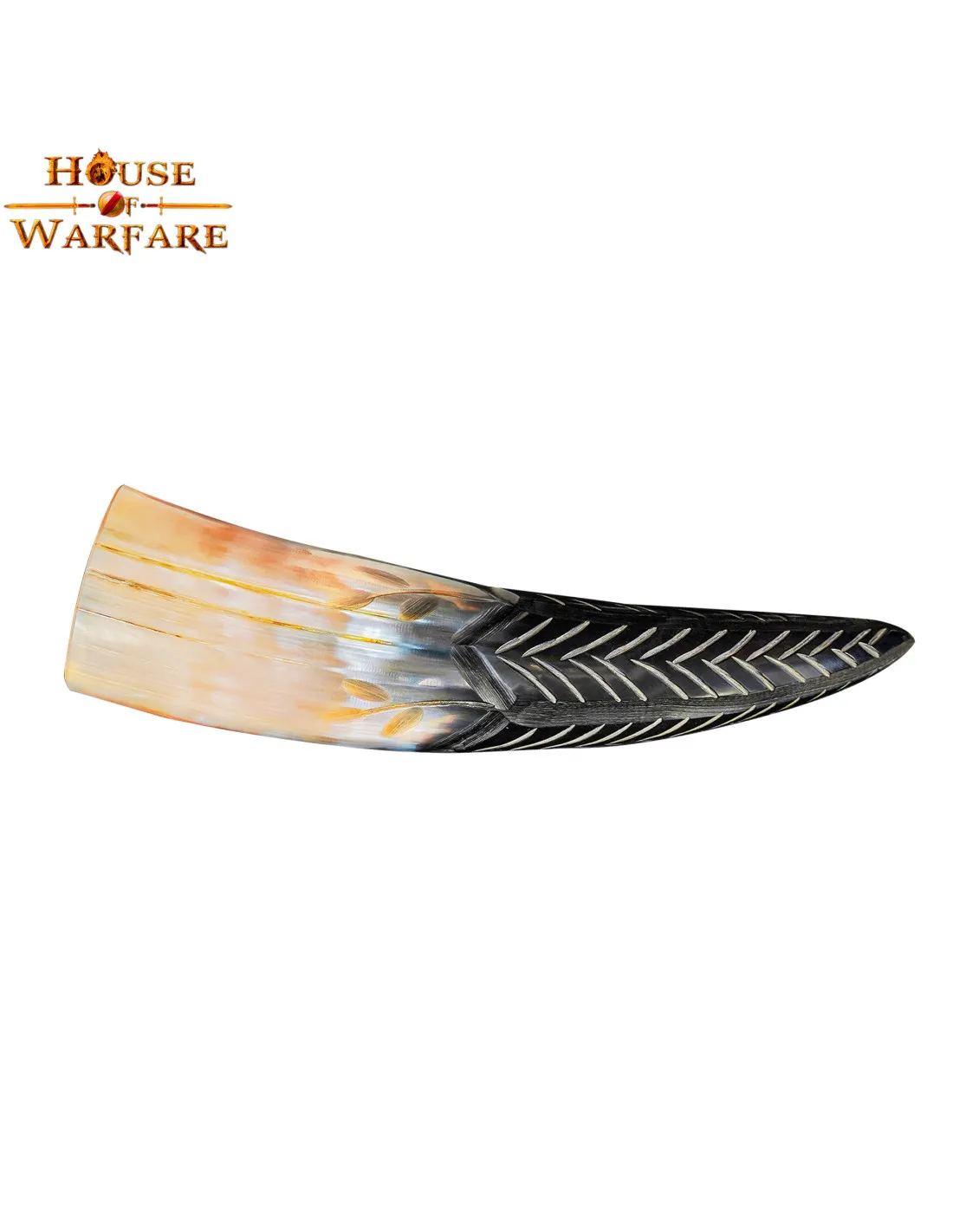 Cuerno vikingo para beber hojas al viento