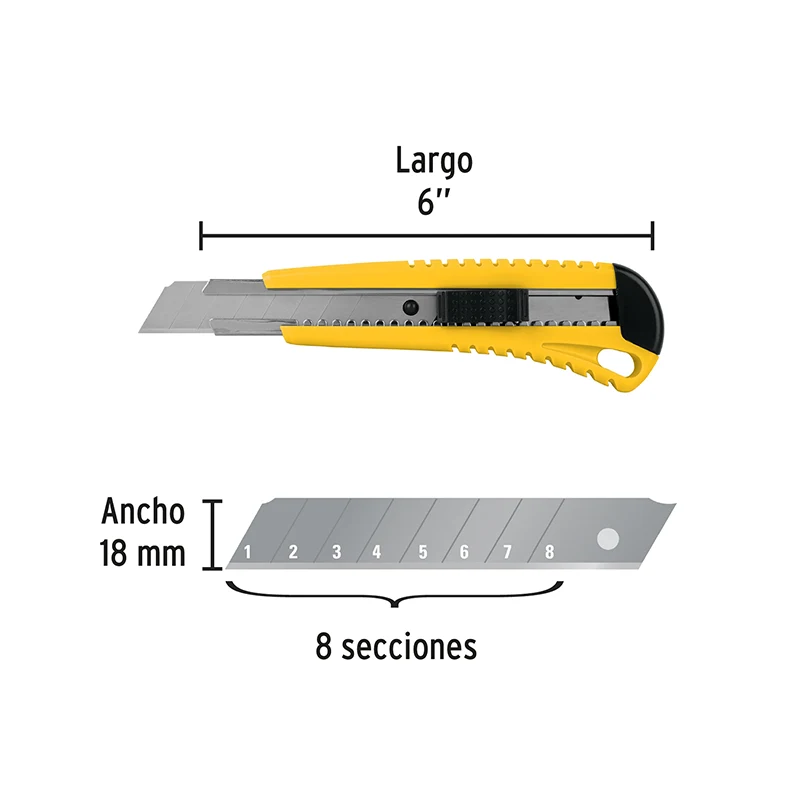 Cutter de 6" con Seguro Automático Pretul 22396