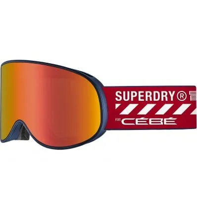 Cébé Attraction X Superdry Ski Mask (Blue Salsa Matte Grey Flash Dark Red Cat.3)