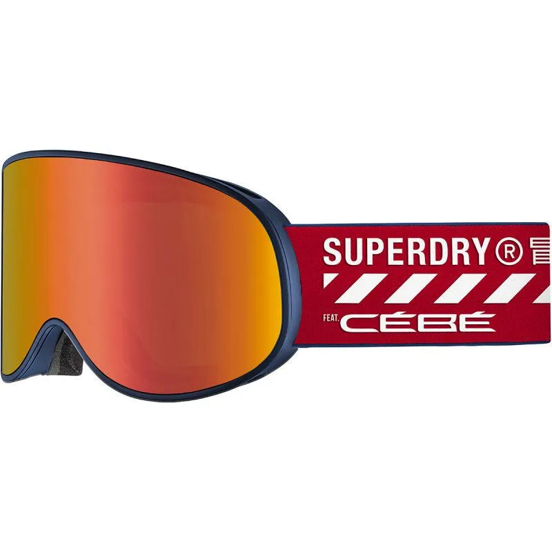 Cébé Attraction X Superdry Ski Mask (Blue Salsa Matte Grey Flash Dark Red Cat.3)