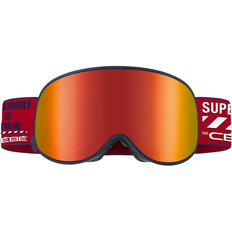 Cébé Attraction X Superdry Ski Mask (Blue Salsa Matte Grey Flash Dark Red Cat.3)