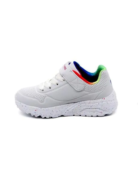 DEPORTIVAS SKECHERS UNO LITE  RAINBOW SPECKS BCO.
