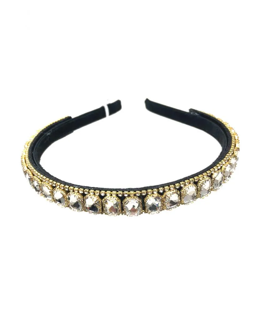 DIADEMAS DE FIESTA CON PEDRERIA DE CRISTAL PARA CEREMONIAS
