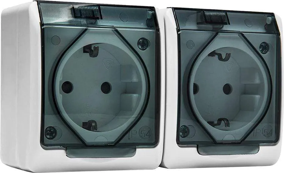 DOBLE BASE 5125 TTL ESTANCO 16A250V  PACK 12 UNIDADES