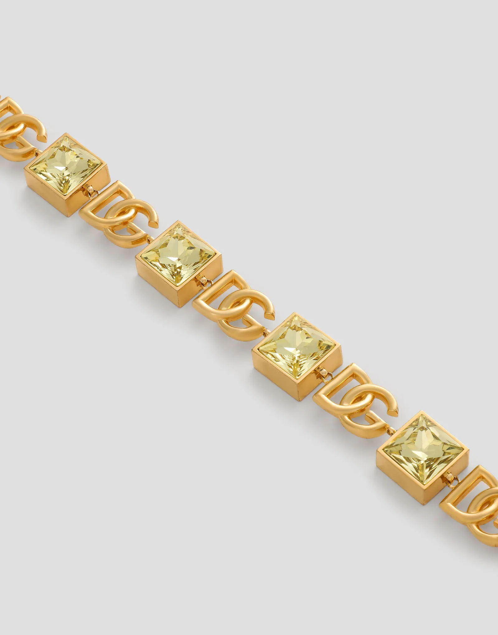 Dolce & Gabbana Necklace With Logo And Rhinestones