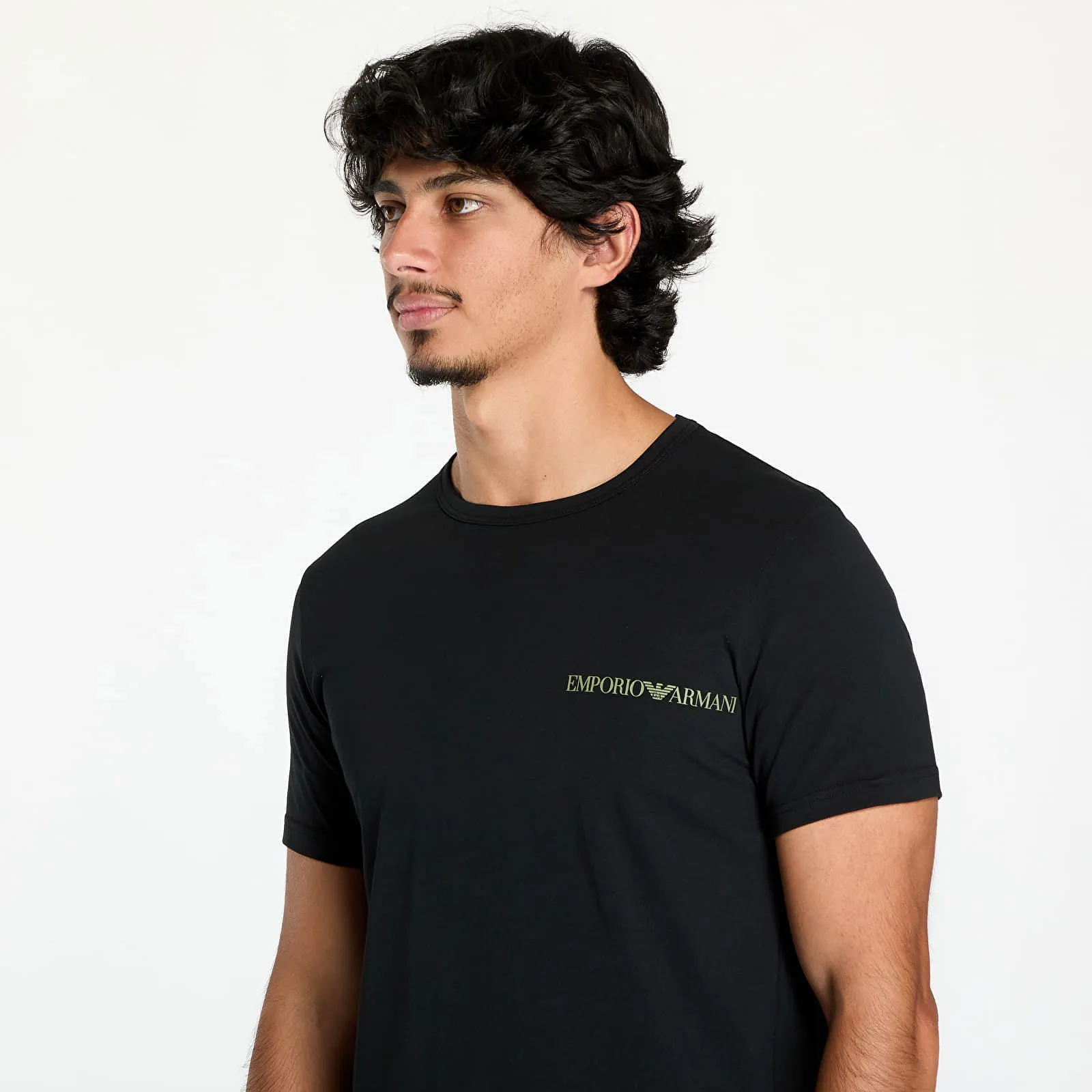 EMPORIO ARMANI TSHIRT EA7 MEN'S KNIT 2PACK T NERO/ NERO L