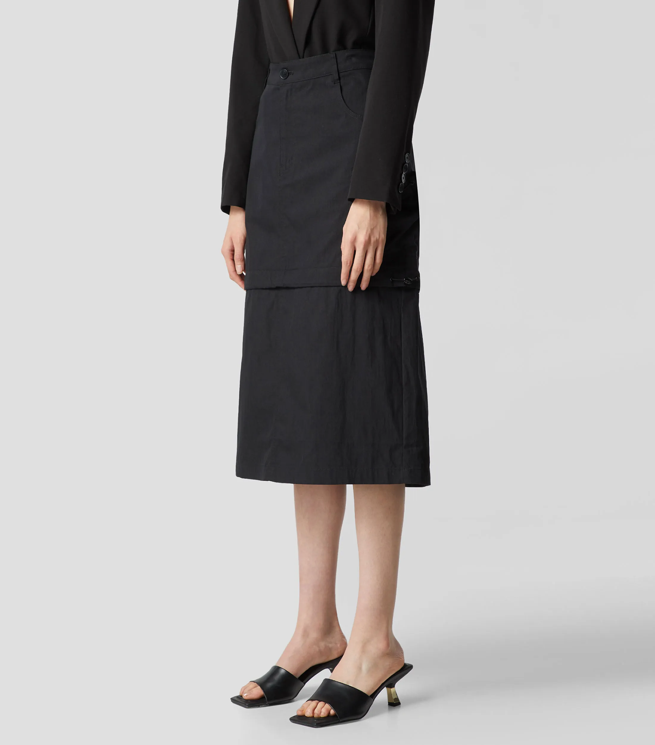 Epsilon Falda Midi de Corte "A" Mujer