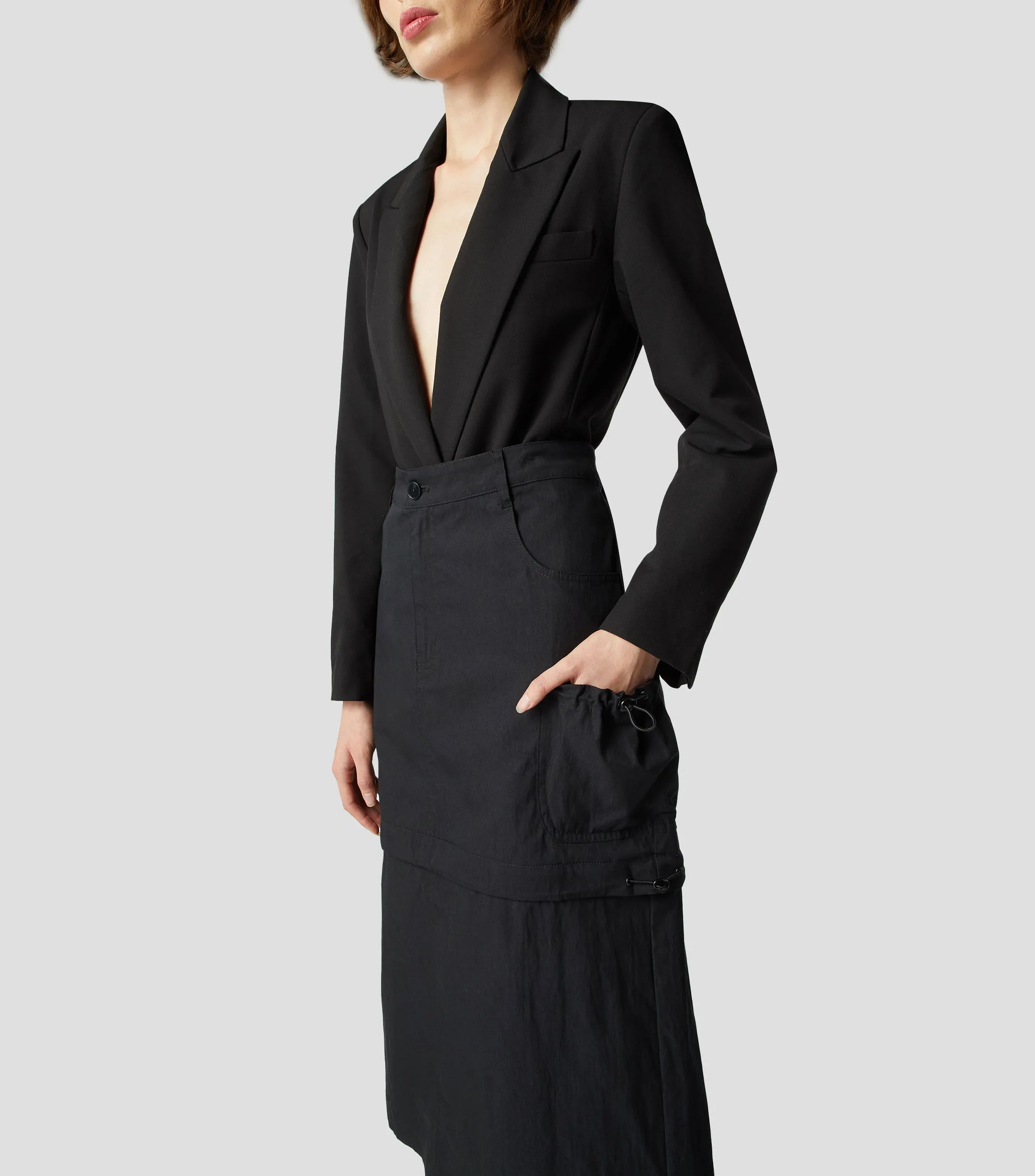 Epsilon Falda Midi de Corte "A" Mujer