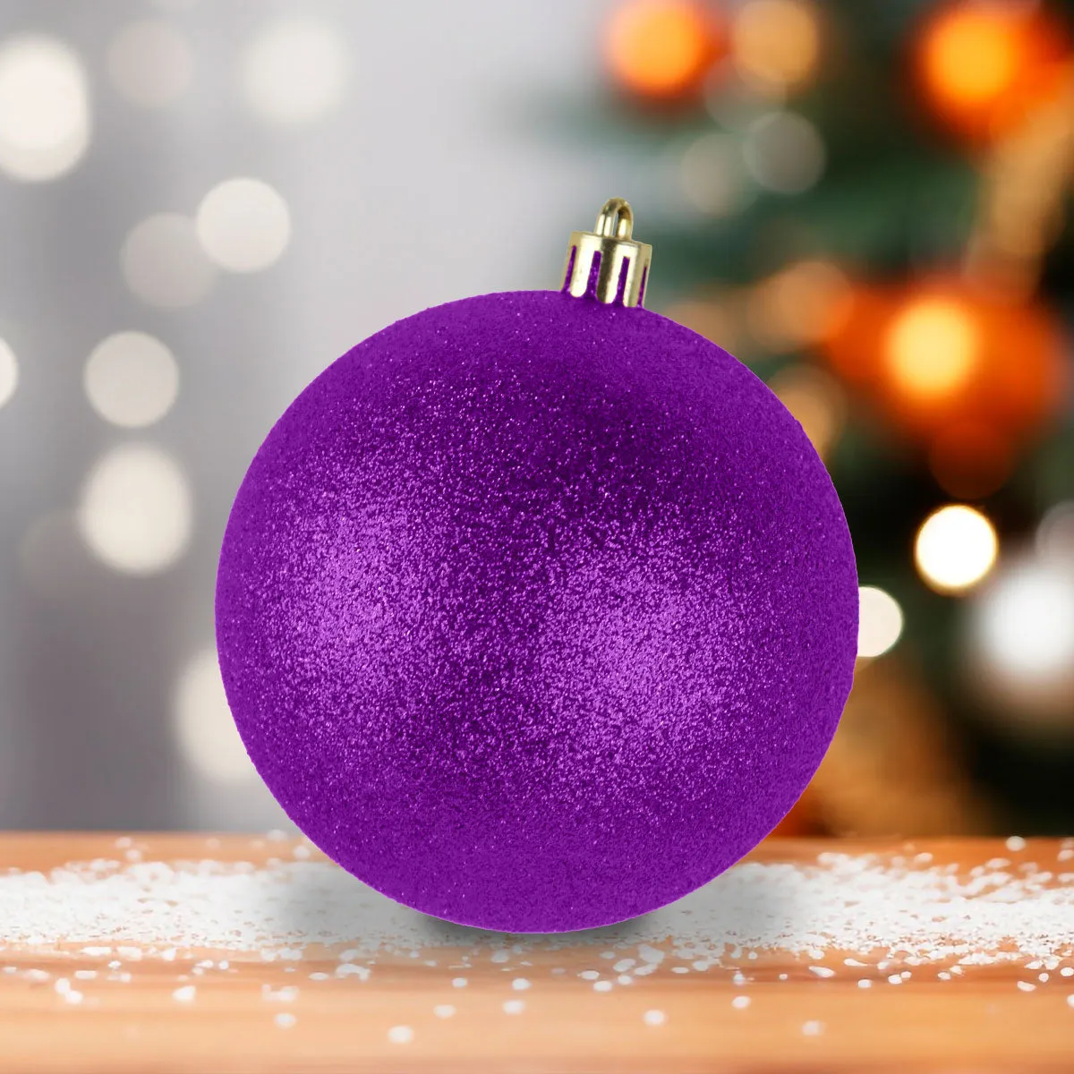 Esfera Jumbo Navidea color Morado con Diamantina