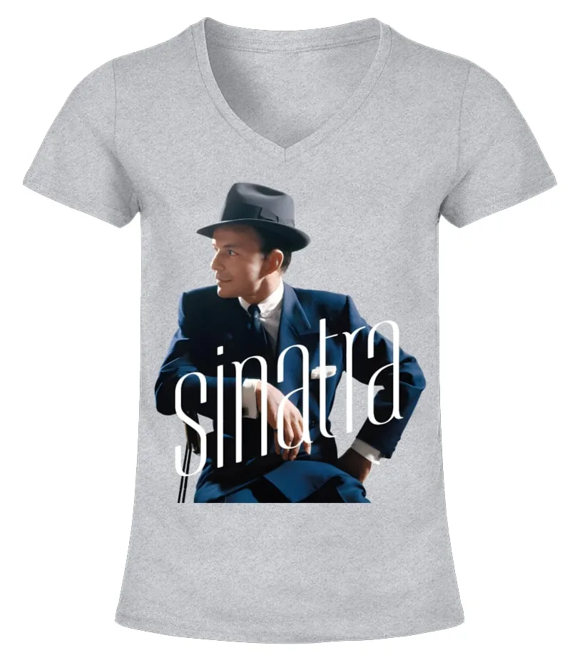 Frank Sinatra GR 012 Camiseta cuello pico Mujer