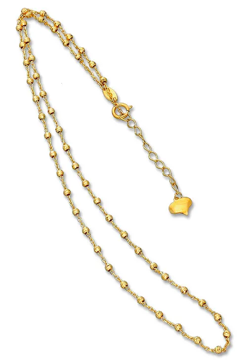 Gargantilla oro amarillo 18 ktes bolas lapidadas 289_01531205CO