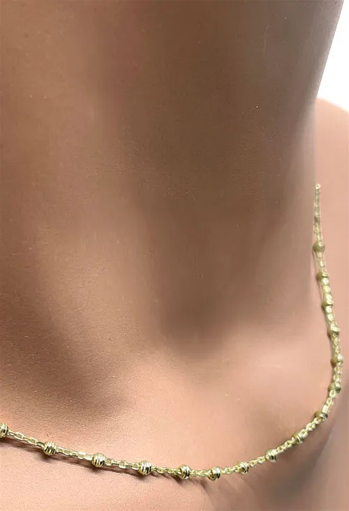 Gargantilla oro amarillo 18 ktes bolas lapidadas 289_01531205CO