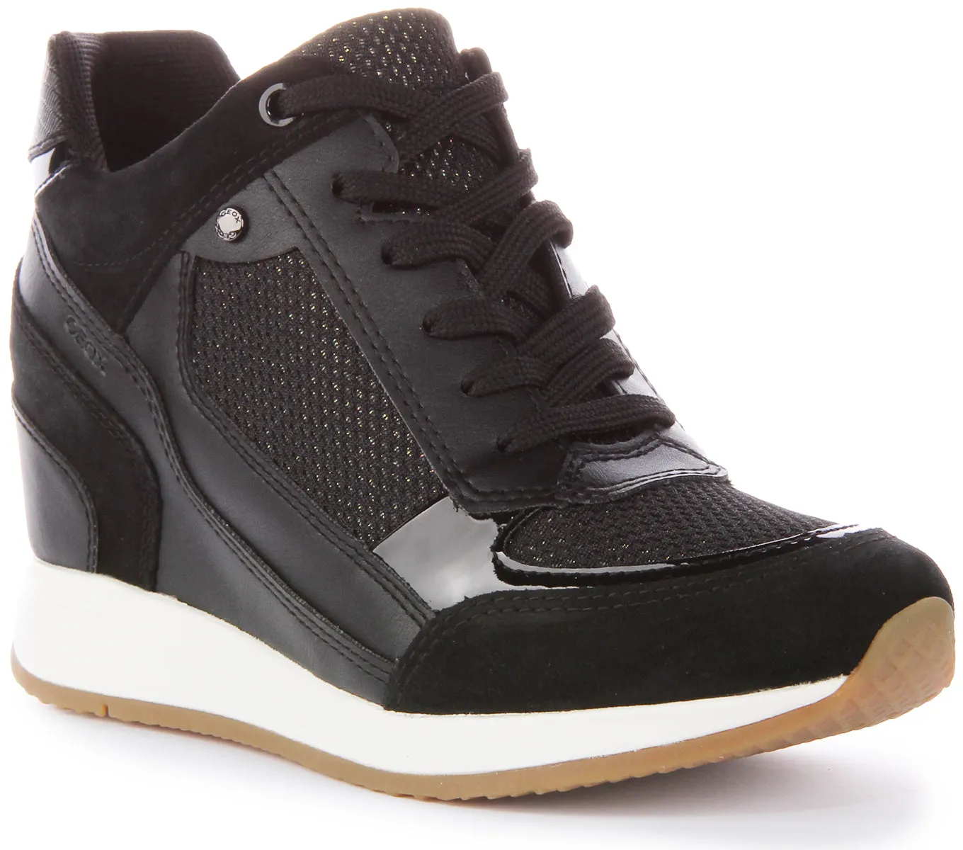 Geox D Nydame A Zapatillas de Mujer de Ante y Sintético en Negro