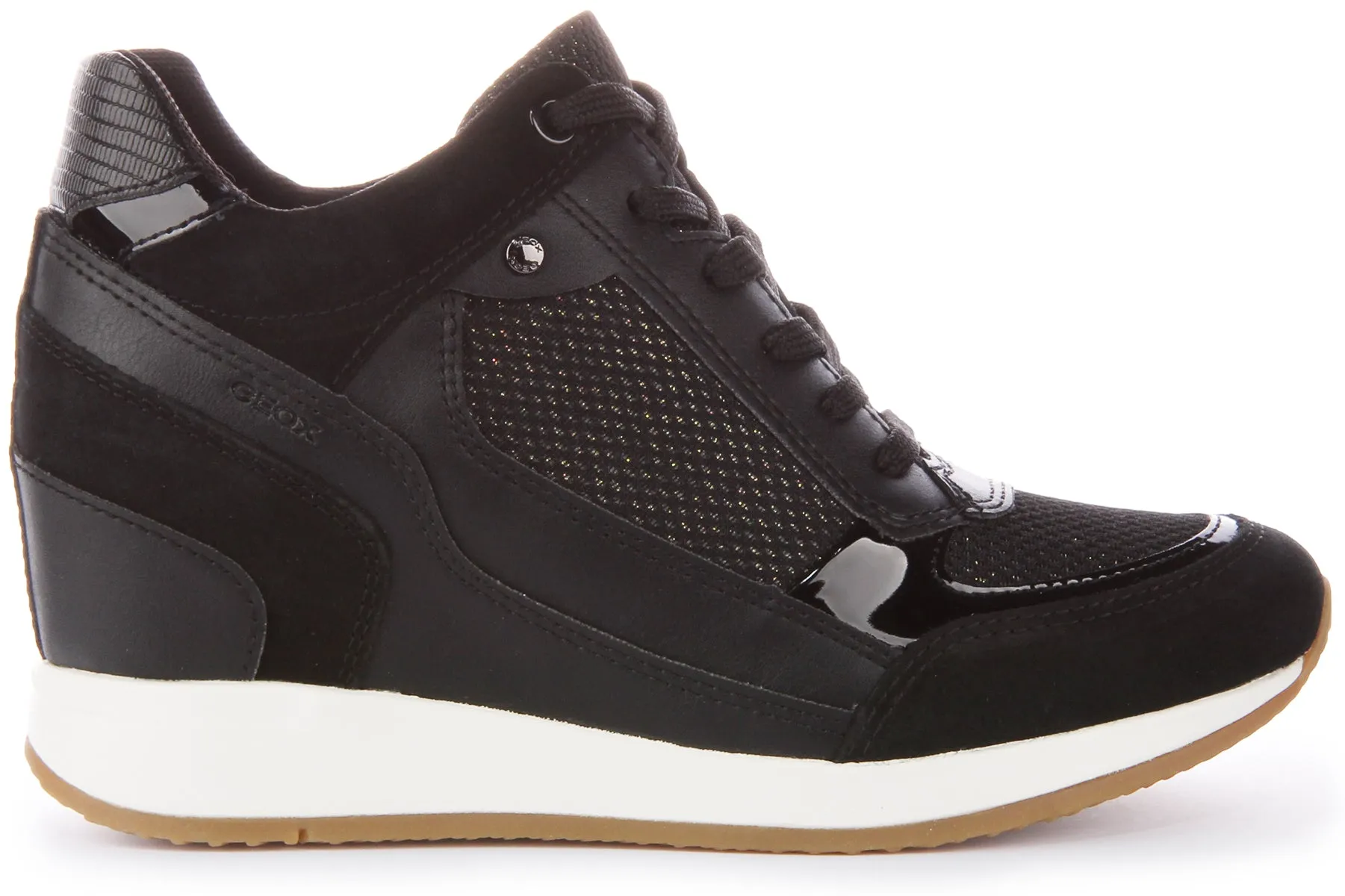 Geox D Nydame A Zapatillas de Mujer de Ante y Sintético en Negro