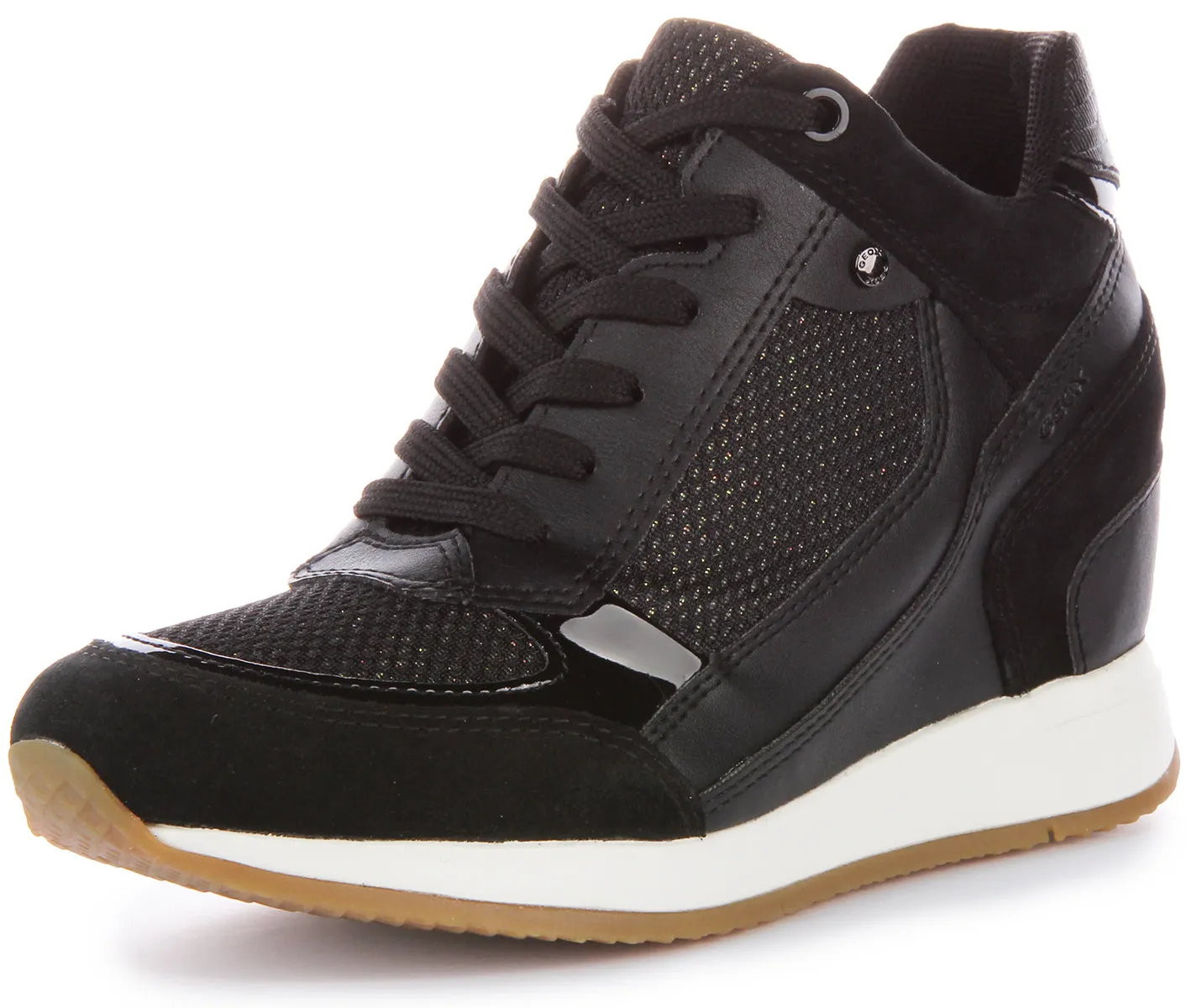 Geox D Nydame A Zapatillas de Mujer de Ante y Sintético en Negro