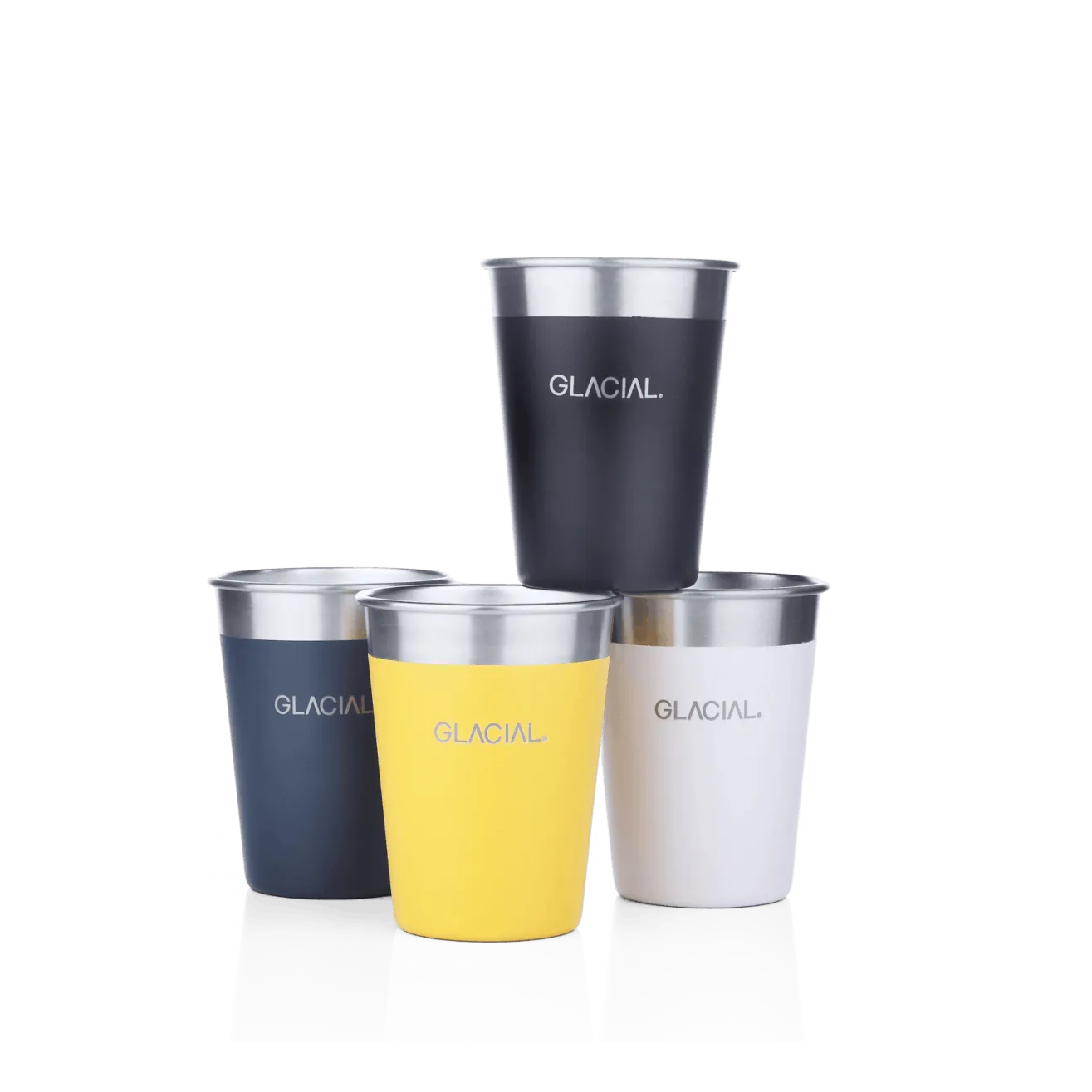 GLACIAL 4PACK MIXED MATTE COLOR CUP S