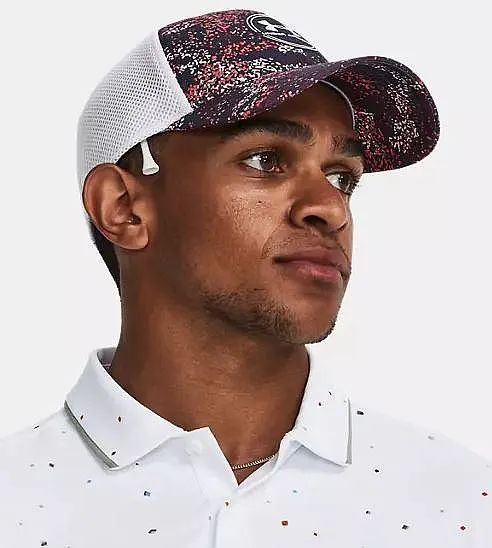 GORRA CON VISERA UNDER ARMOUR ISOCHILL DRIVER MESH  MIDNIGHT NAVY/WHITE  MEN´S