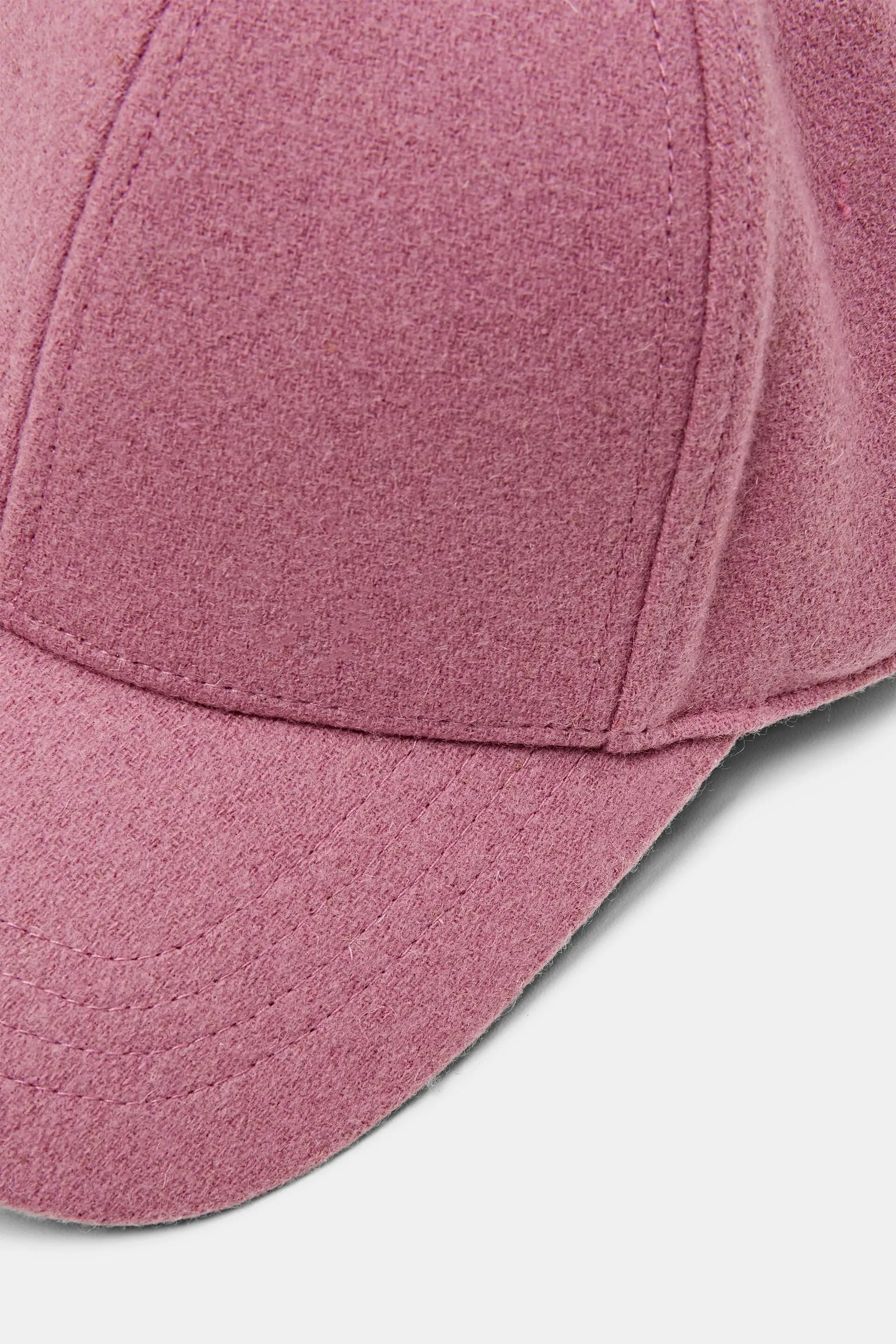 Gorra de béisbol de fieltro de mezcla de lana