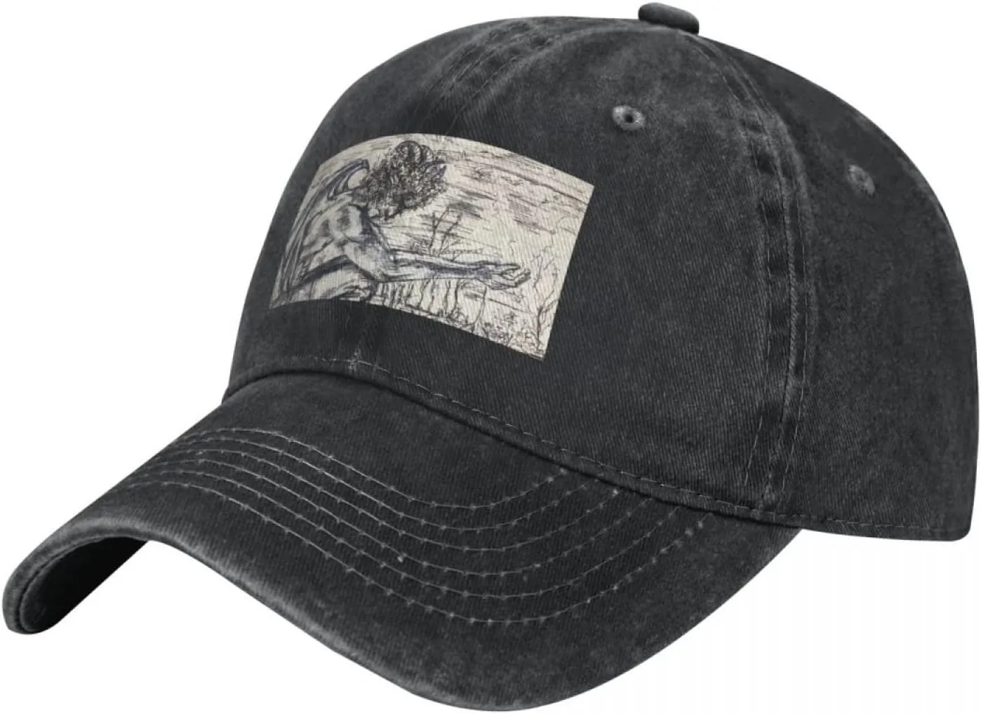 Gorra de béisbol para hombre hecha de algodón puro Gárgola hombre inktober día 1 estampados y productos Gorra de béisbol sombrer