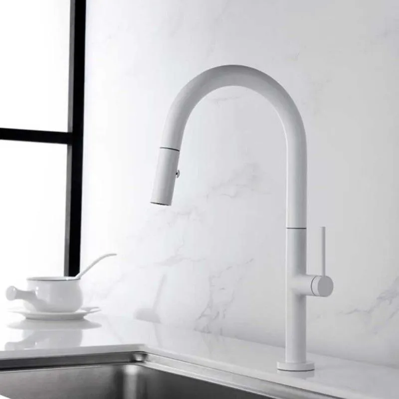 Grifo Cocina Blanco Serie Samoa IMEX