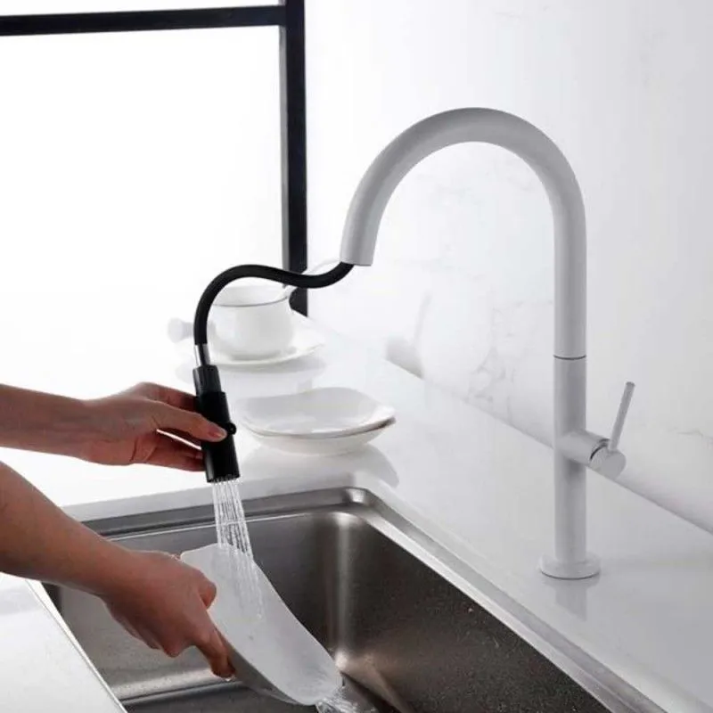 Grifo Cocina Blanco Serie Samoa IMEX