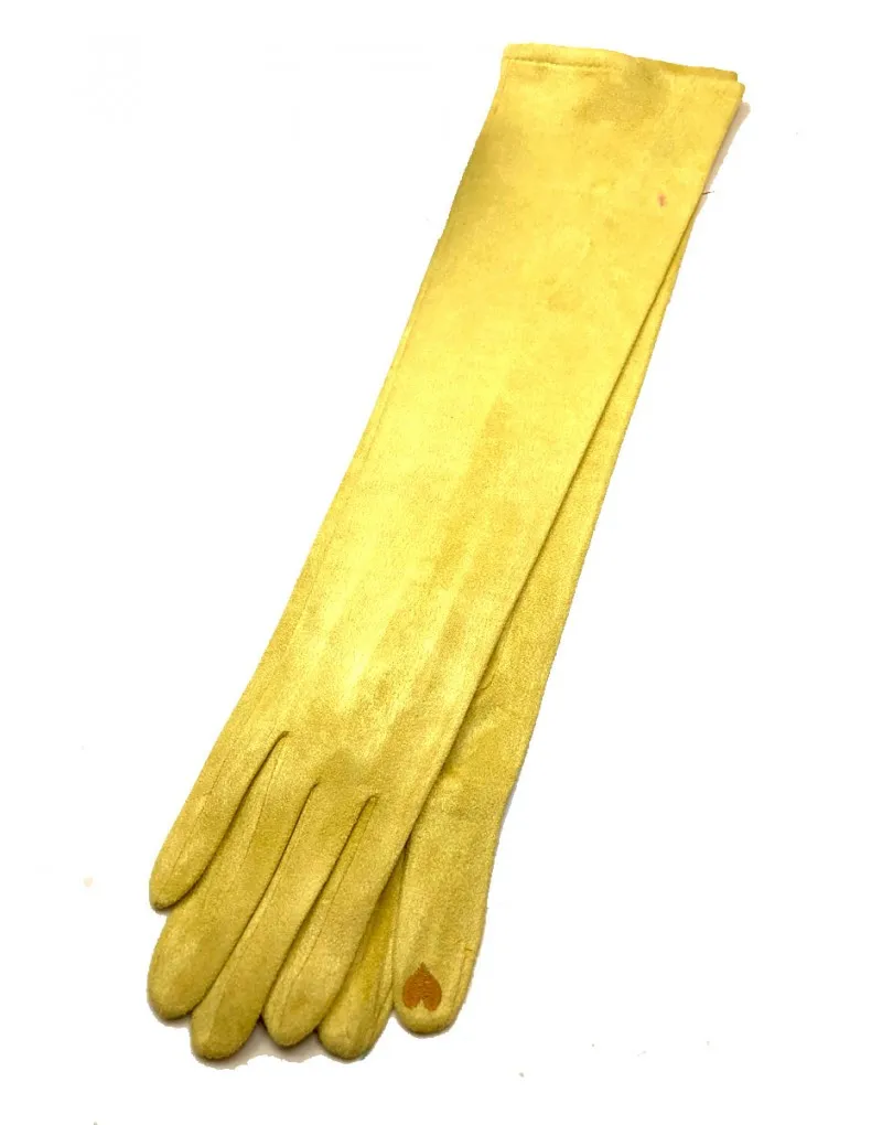 GUANTES LARGOS AMARILLOS CON LOS QUE SER LA INVITADA PERFECTA