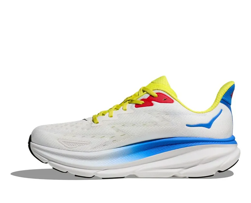 Hoka CLIFTON 9 Hombre Blanc de Blanc Virtual Blue