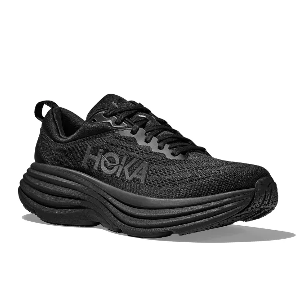 Hoka Men's Bondi 8 ancho negro/negro