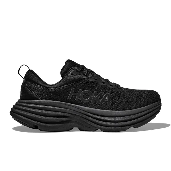 Hoka Men's Bondi 8 ancho negro/negro