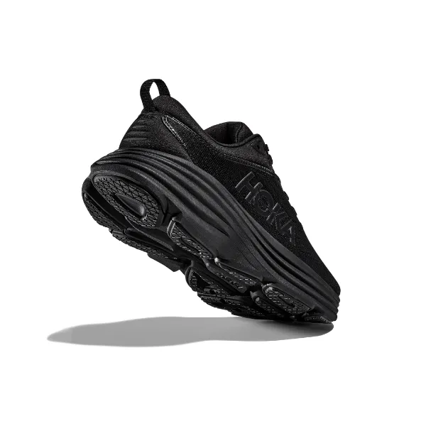 Hoka Men's Bondi 8 ancho negro/negro