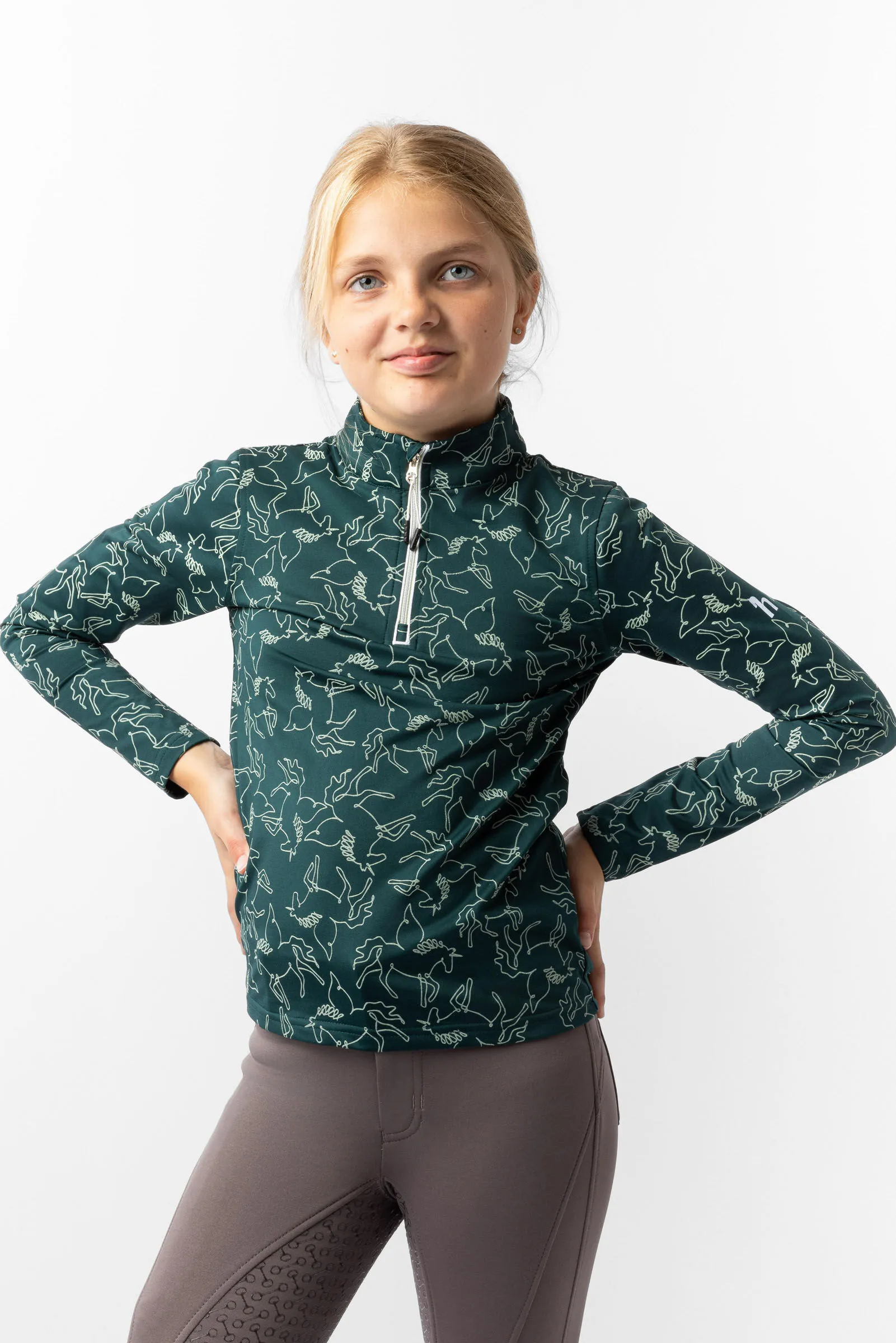 Horze Pegasus Camiseta de Entrenamiento para Niños