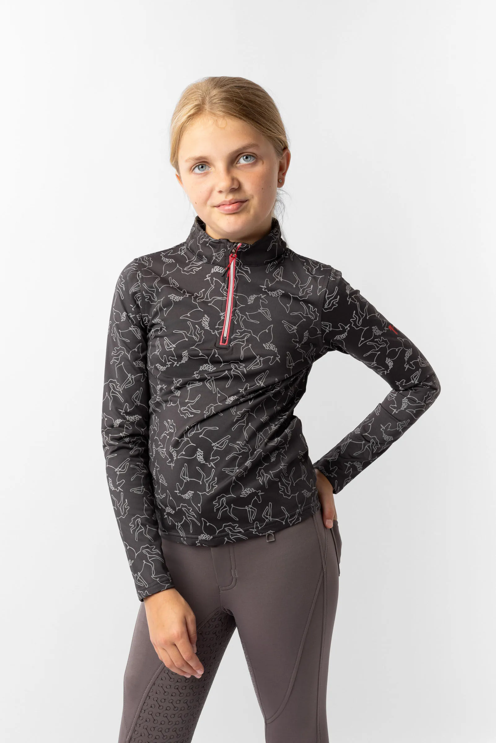 Horze Pegasus Camiseta de Entrenamiento para Niños