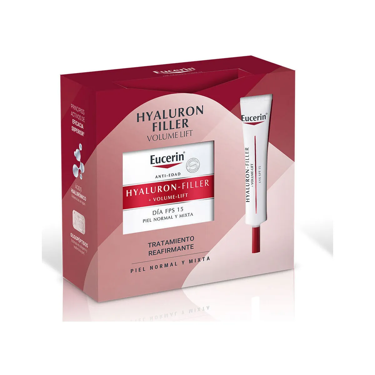 HYALURON FILLER + VOLUMELIFT DíA PIEL NORMAL MIXTA LOTE