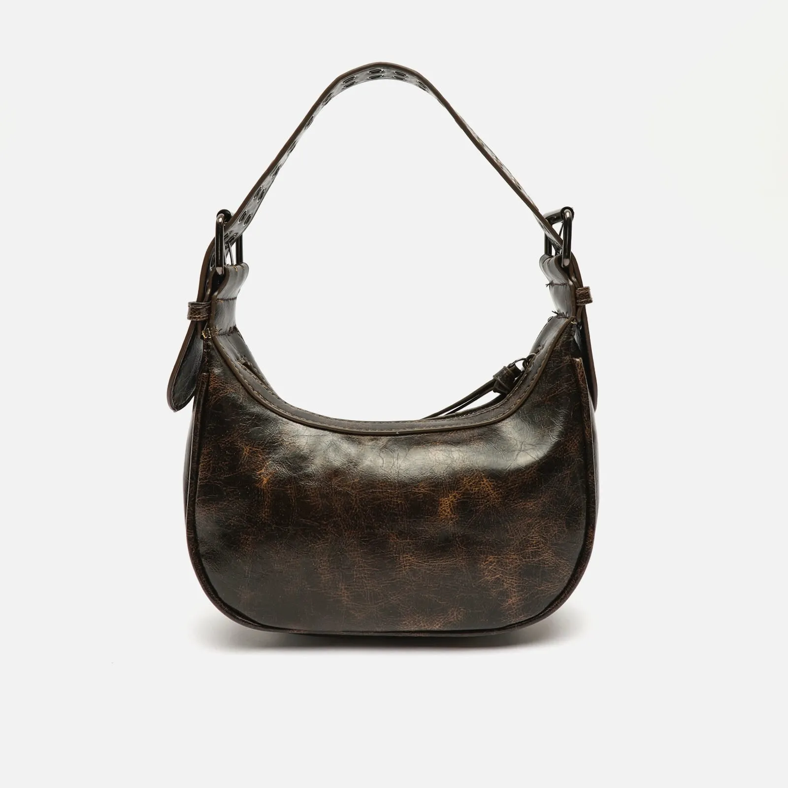Iloas bolso de hombro con asa regulable y detalles metálicos