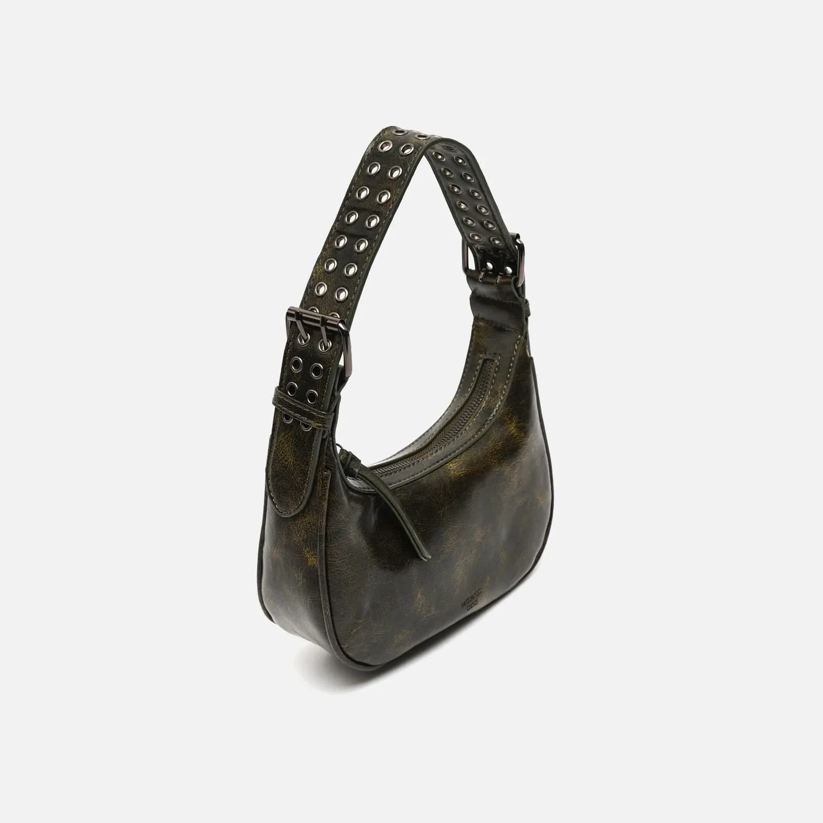 Iloas bolso de hombro con asa regulable y detalles metálicos