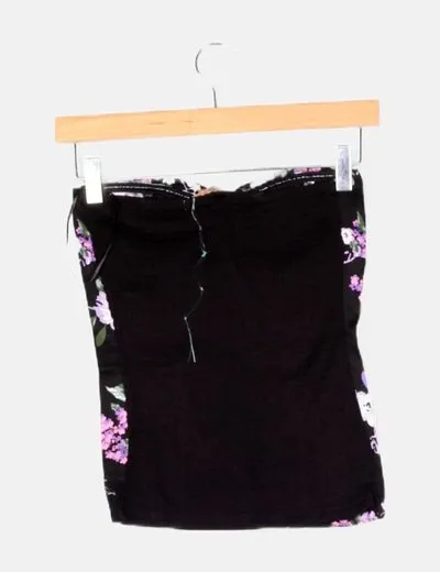 Inside Corset negro estampado floral