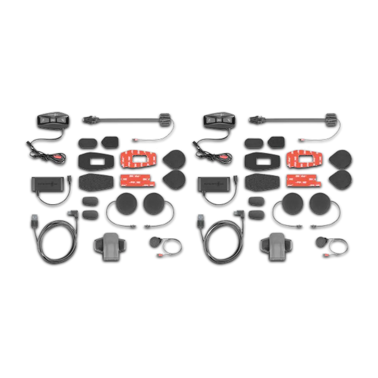 INTERCOMUNICADOR INTERPHONE UCOM 4 PACK DOBLE NEGRO