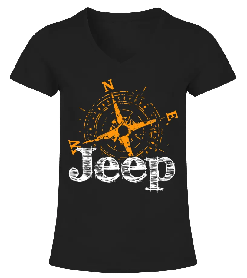 Jeep BK (26) Camiseta cuello pico Mujer