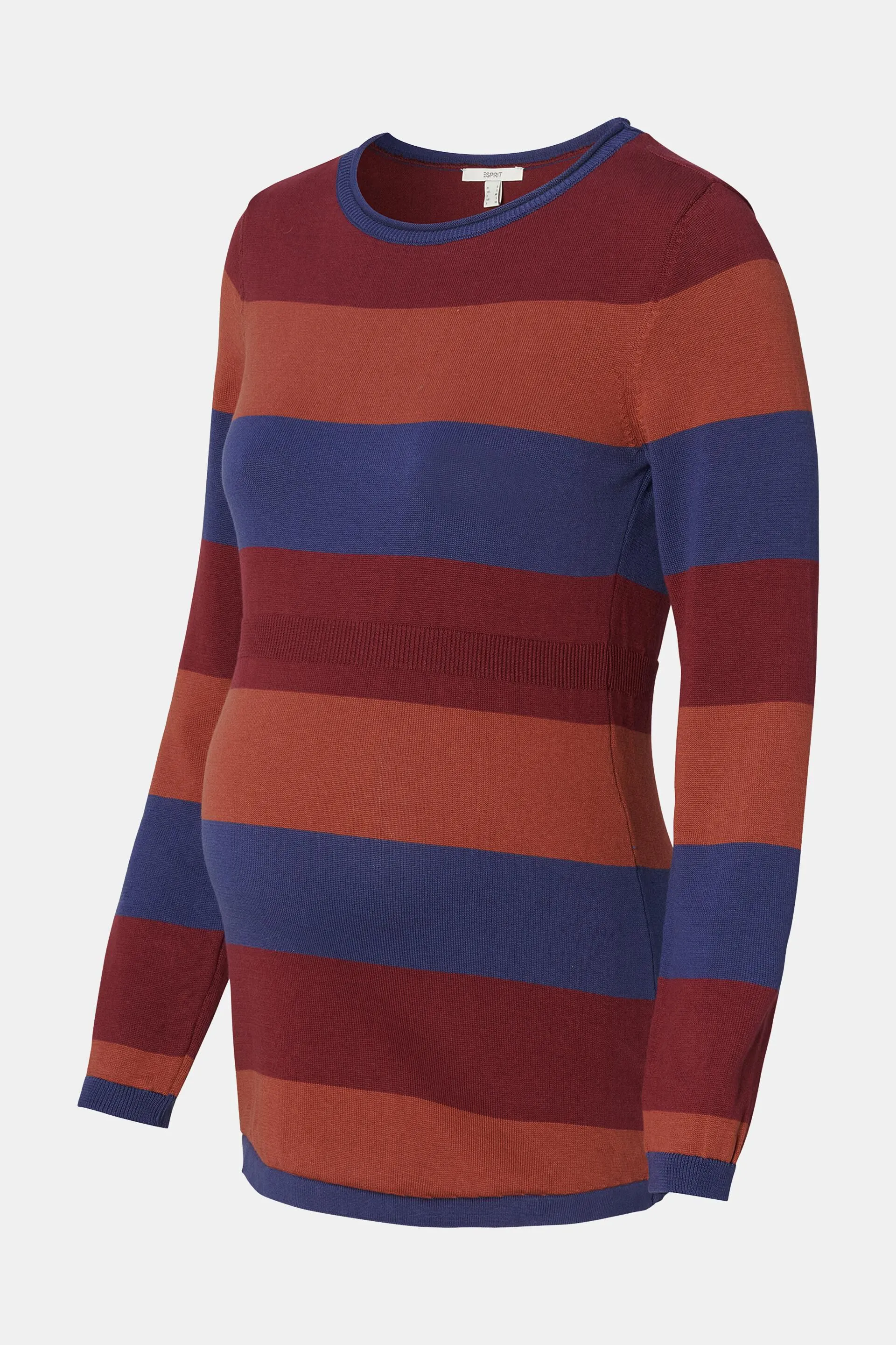 Jersey a rayas con cuello redondo
