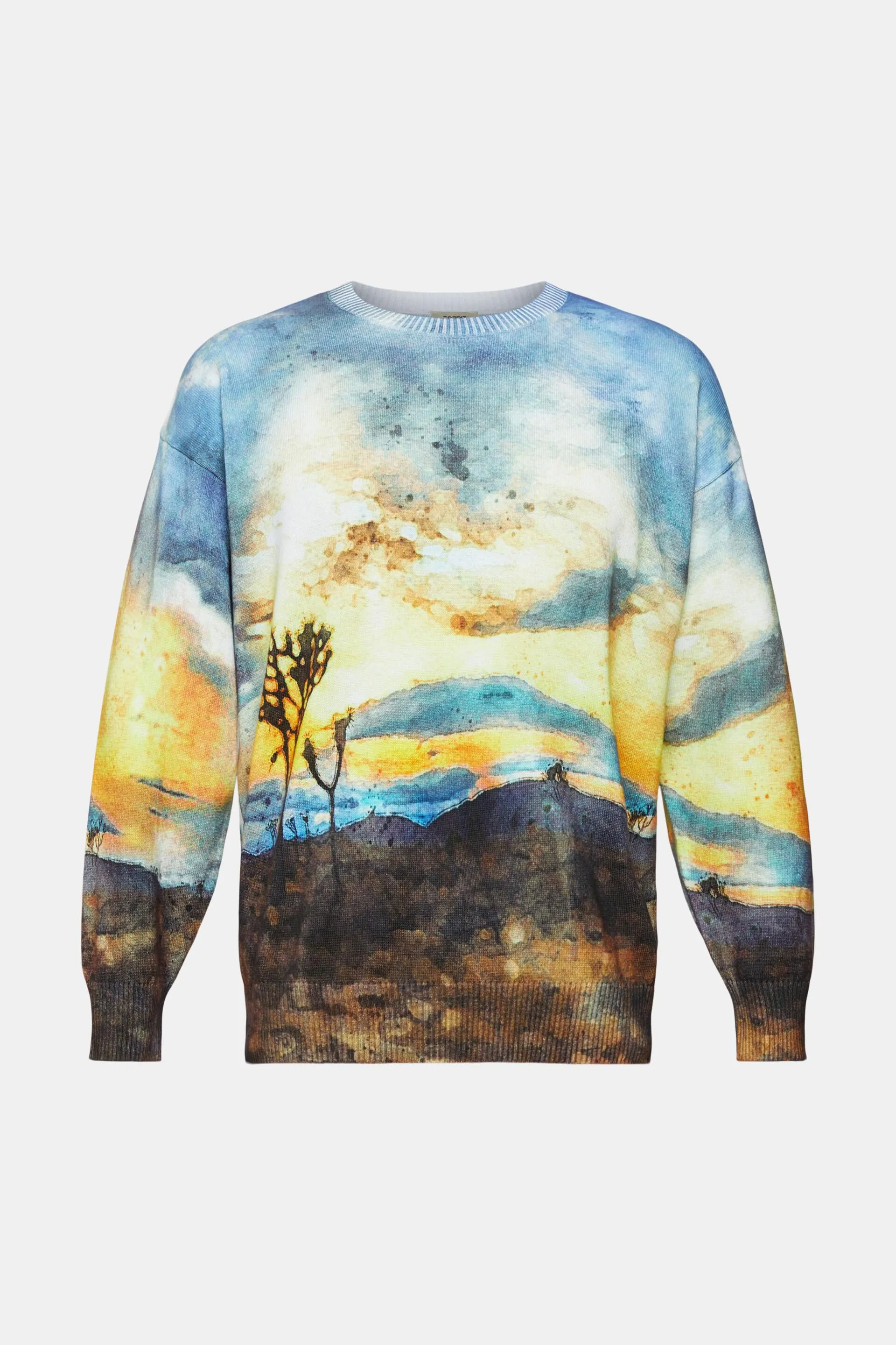 Jersey con estampado digital allover de paisaje