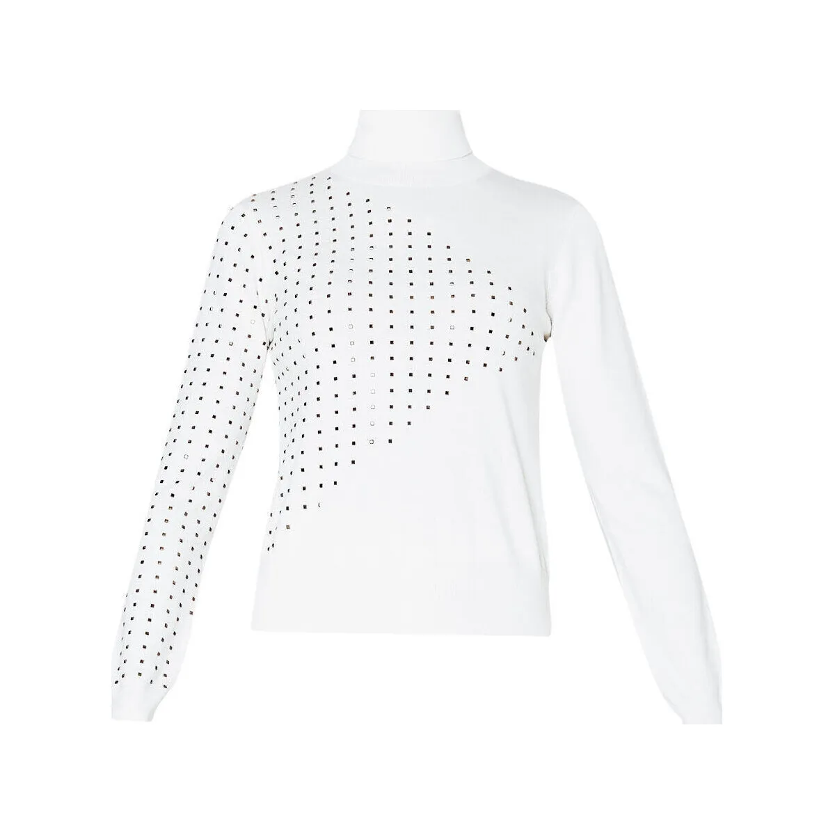 Jersey de cuello alto con espárragos