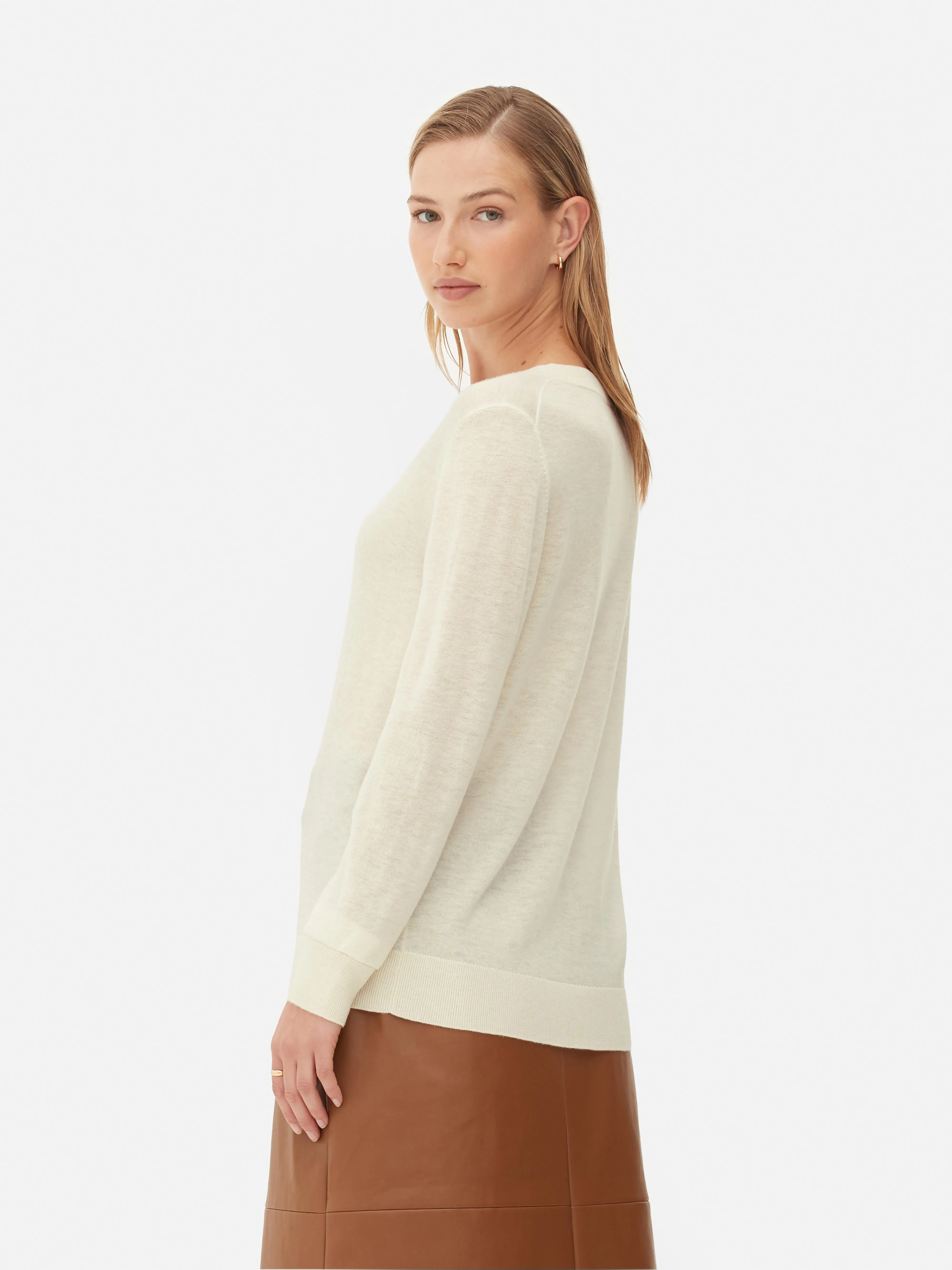 Jersey de punto con cuello de pico de The Edit
