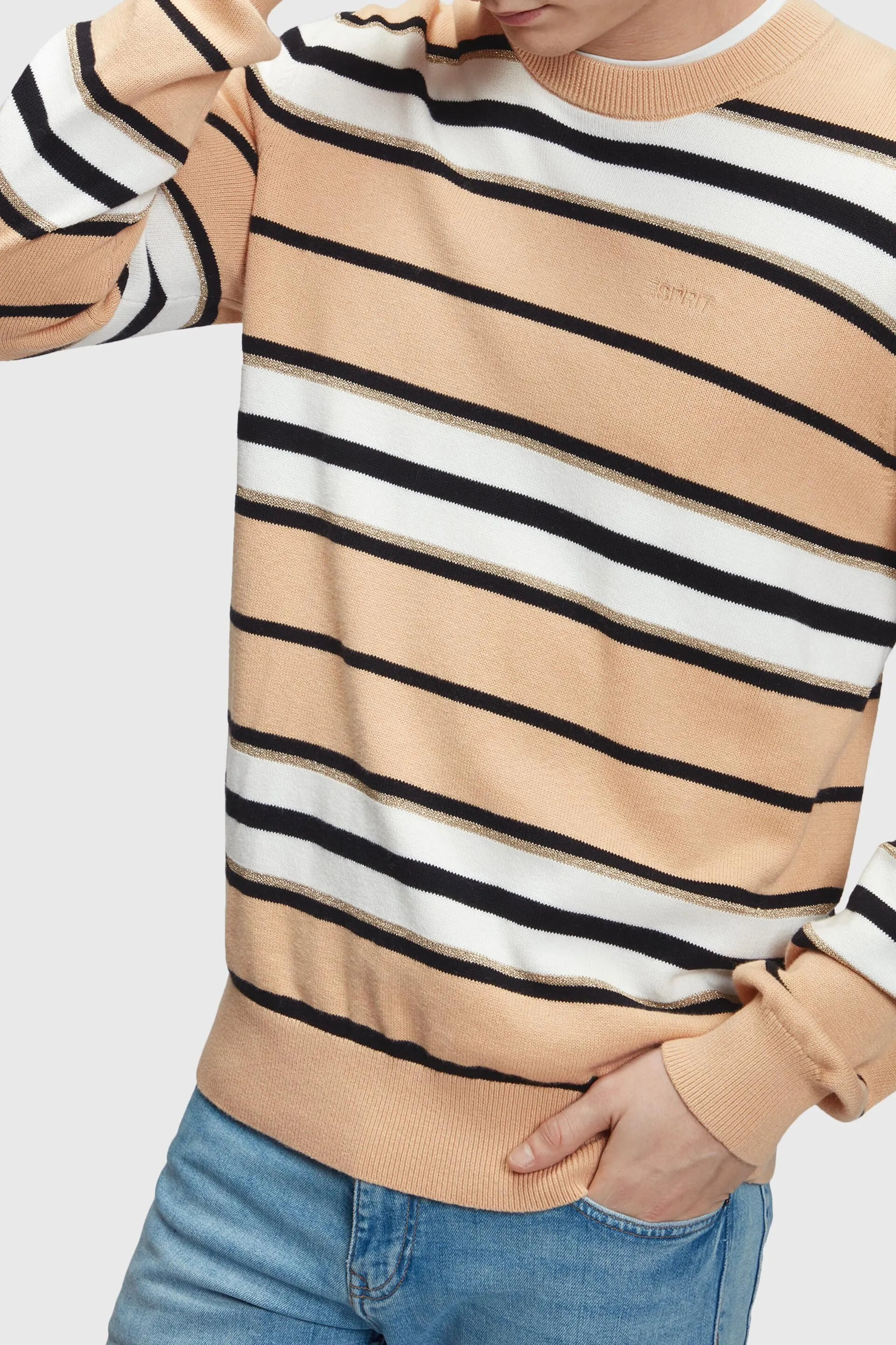Jersey de rayas con cachemir