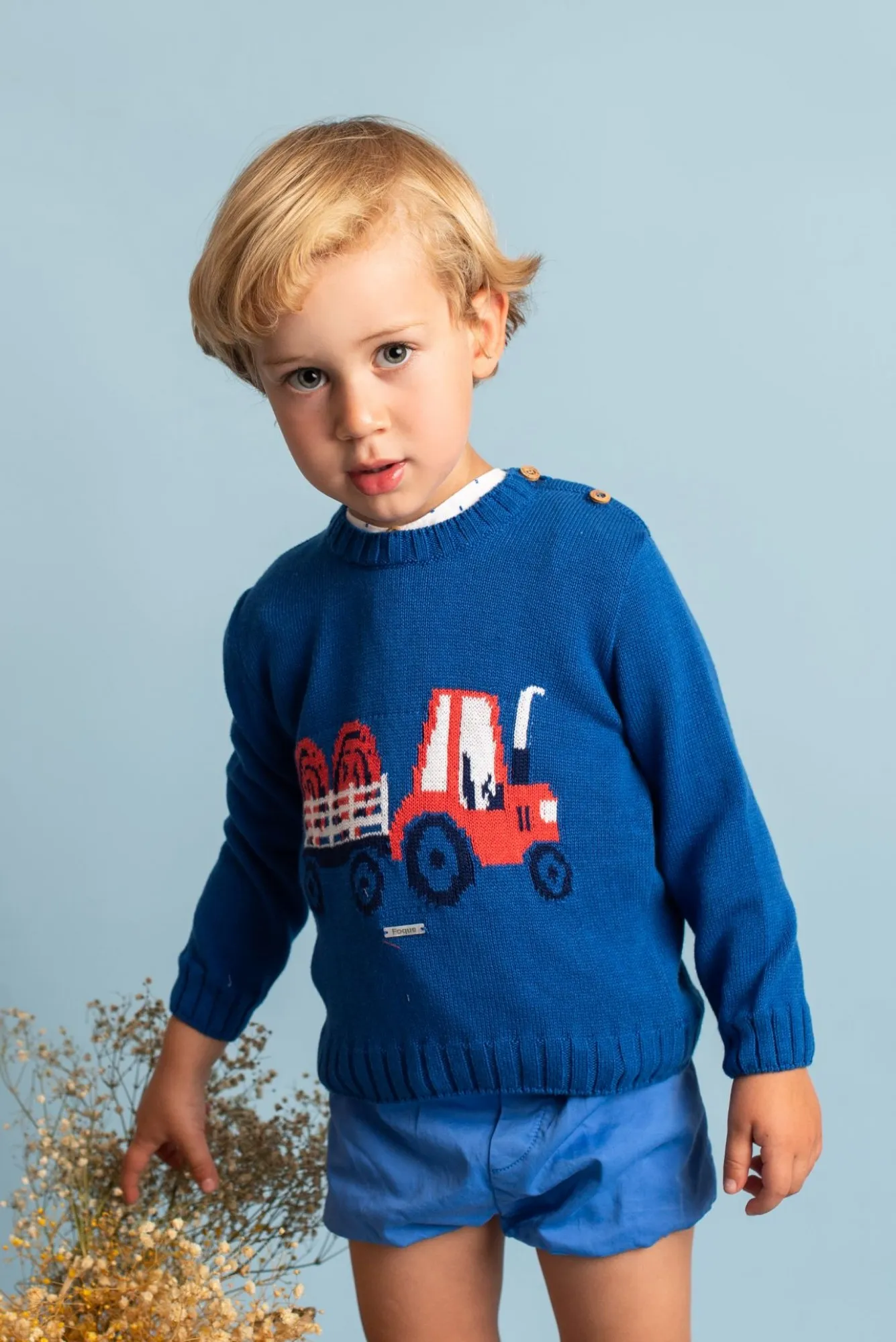 Jersey para niño con estampado Tractor de Foque