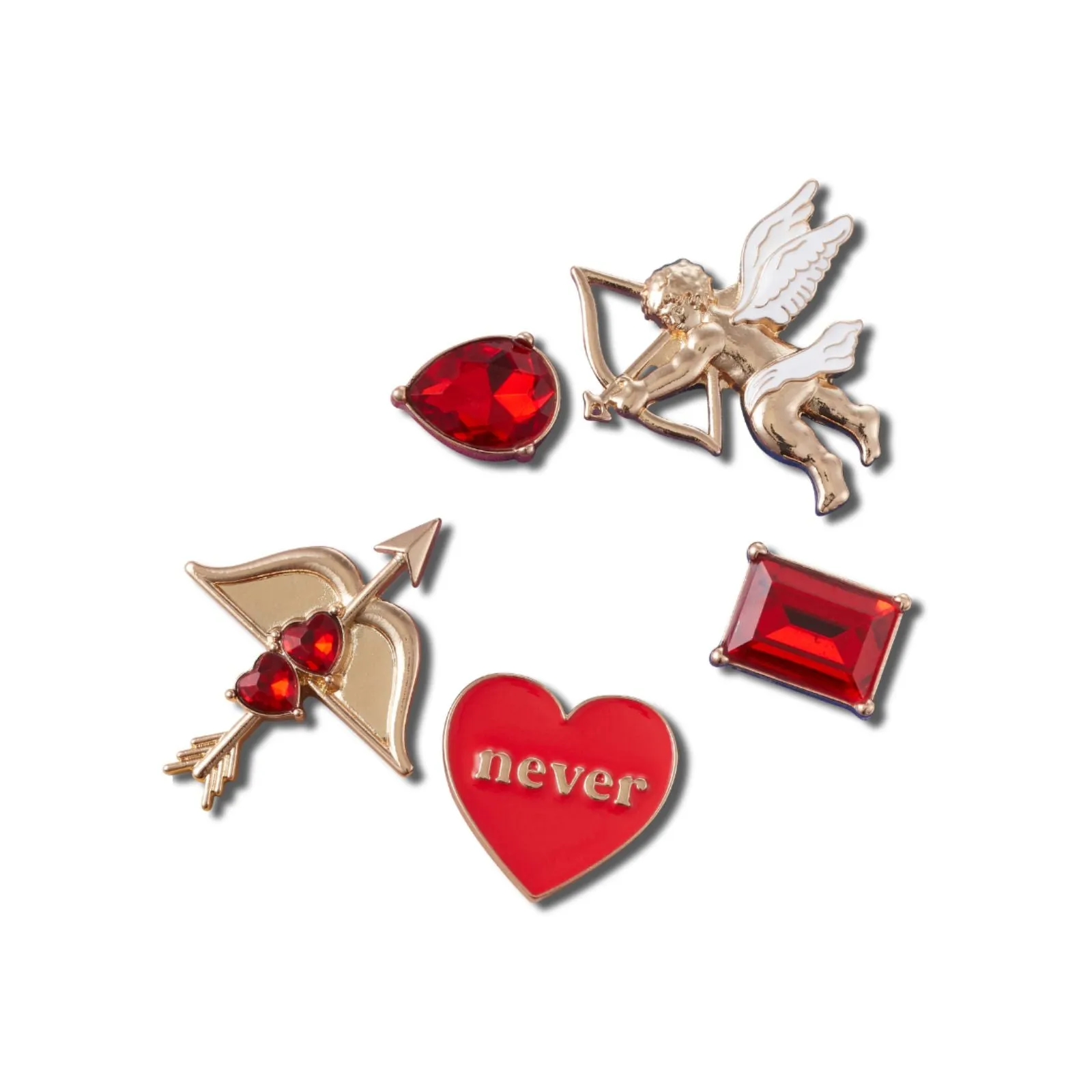 JIBBITZ10011258 ELEVATED VALENTINES 5 PACK UNISEX ADULT