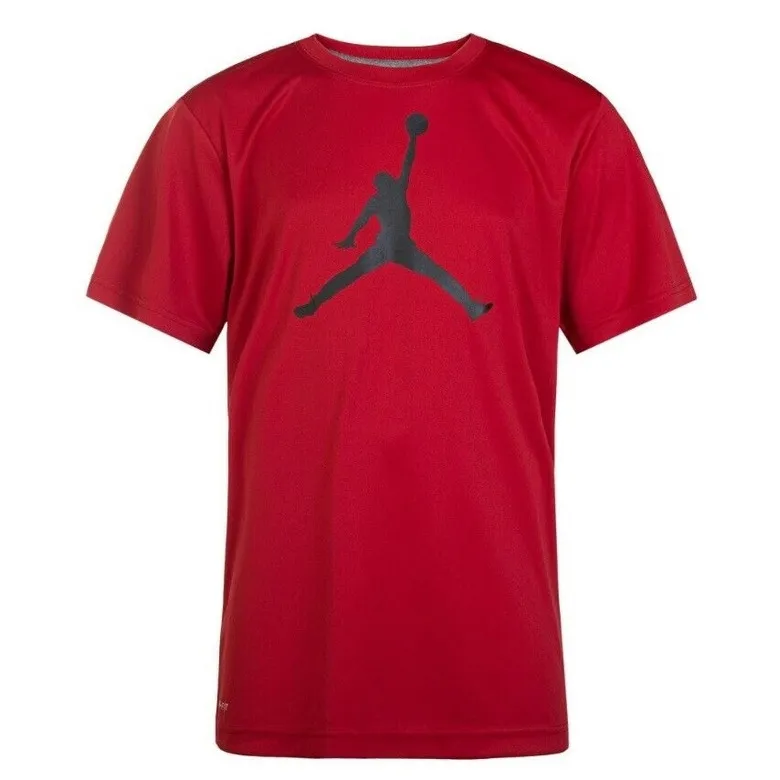 JORDAN KIDS JUMPMAN LOGO DRIFIT TEE "GYM RED"