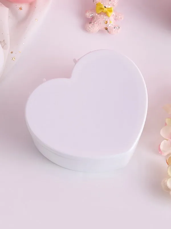 Joyero con forma de corazón de doble capa