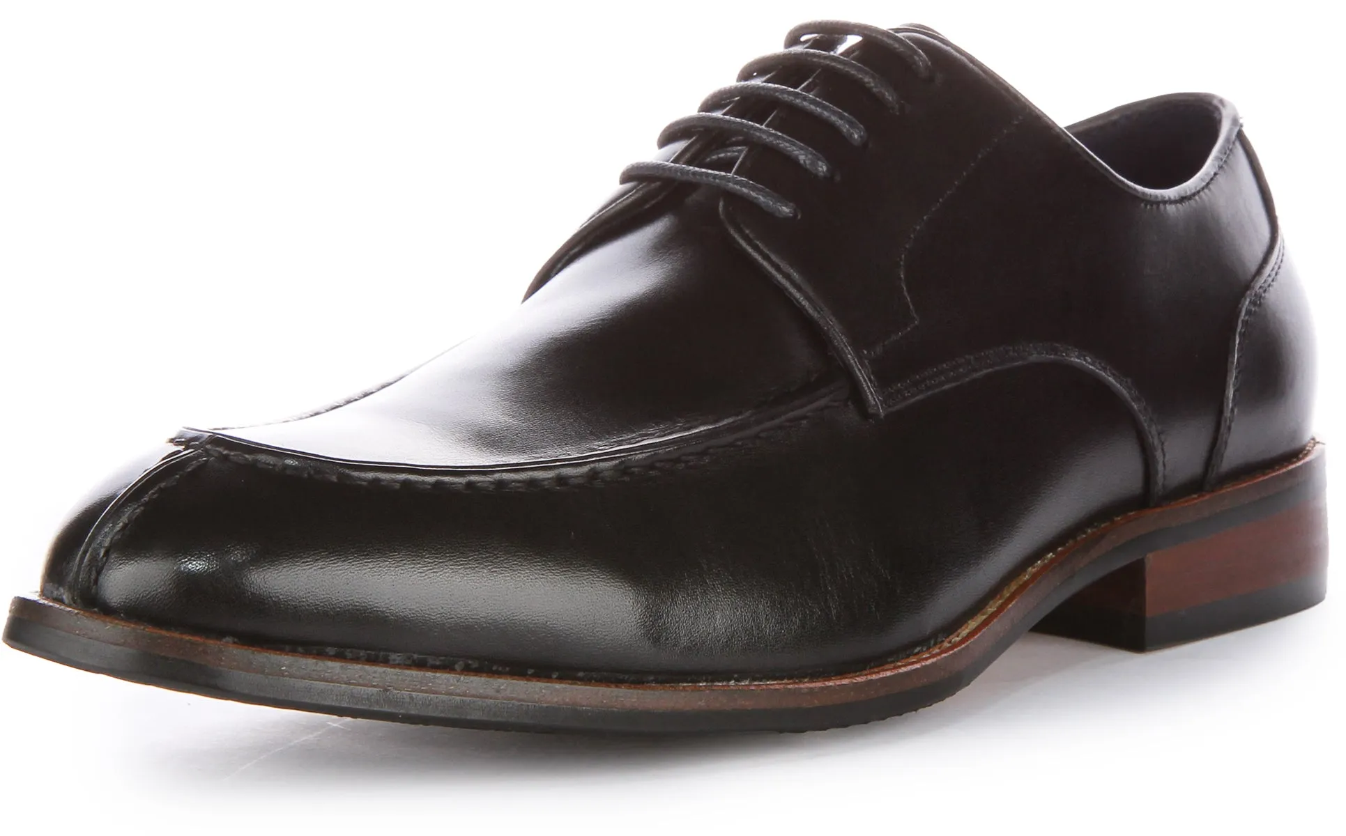 JUSTINREESS Ash Zapatos Oxford de cordones de piel para hombre en bronceado