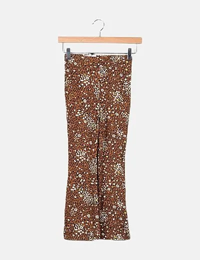 KIDS ONLY Legging marrón estampado floral flare